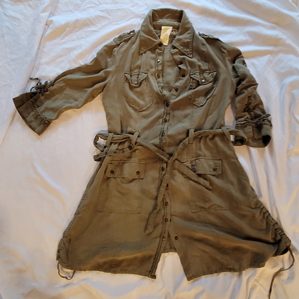 Da-Nang army green mini dress